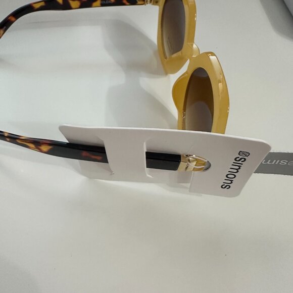 Simons Two-Tone Octagonal Sunglesses - Chocolate/Espresso - Picture 6 of 9